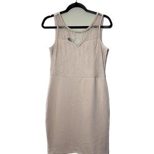 Pearl Pink Midi Dress/ Medium/ Lace